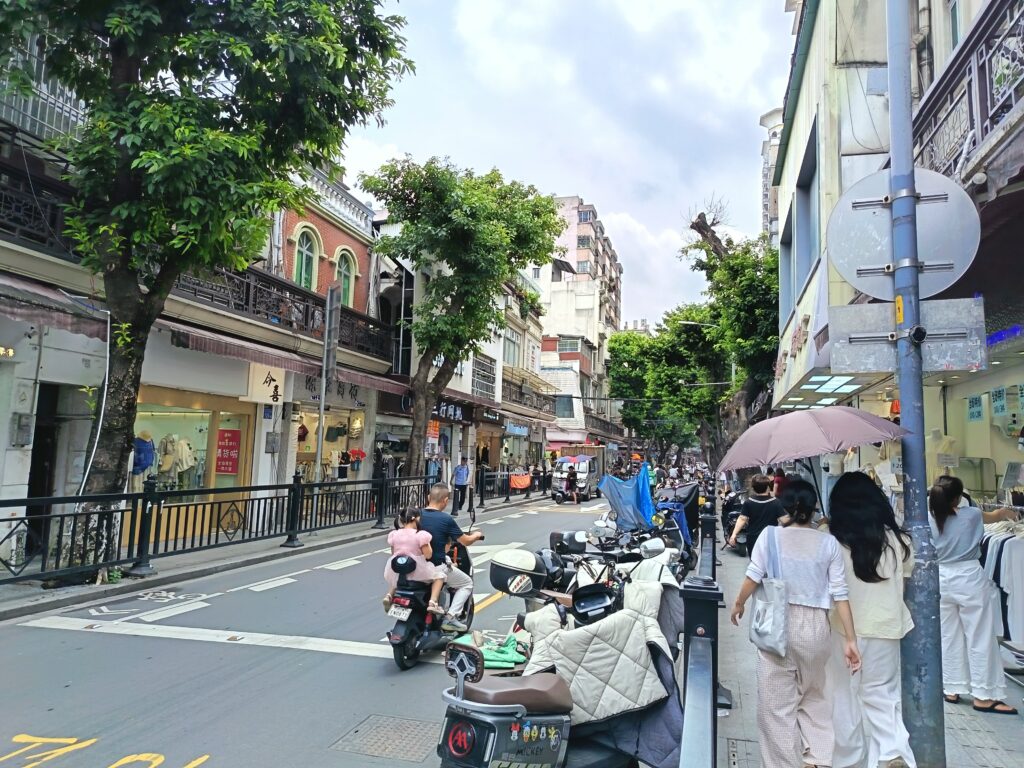 広東十三行の町並み。