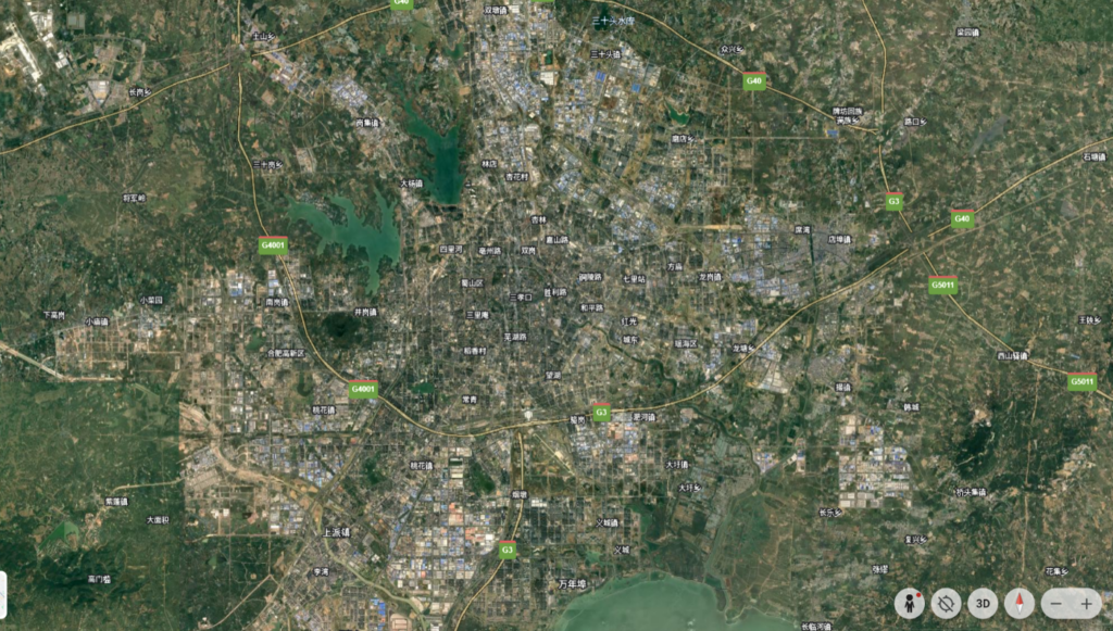 図2 合肥の市街地(2024年)